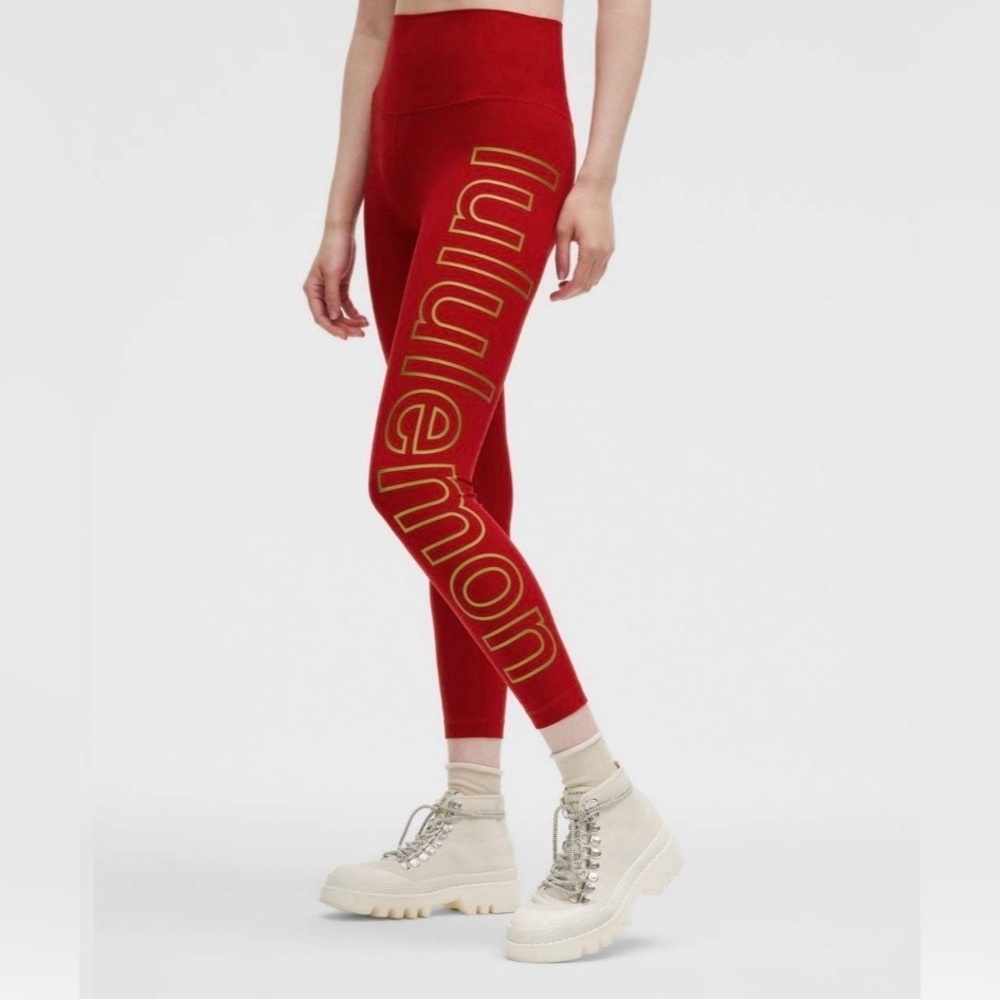 NWT Lunar New Year Lululemon Align High-Rise Pant 25"
Dark Red SIZE 4